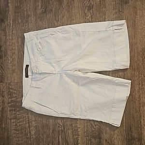 Women's bermuda Z Cavarichi white shorts size two. Y2K